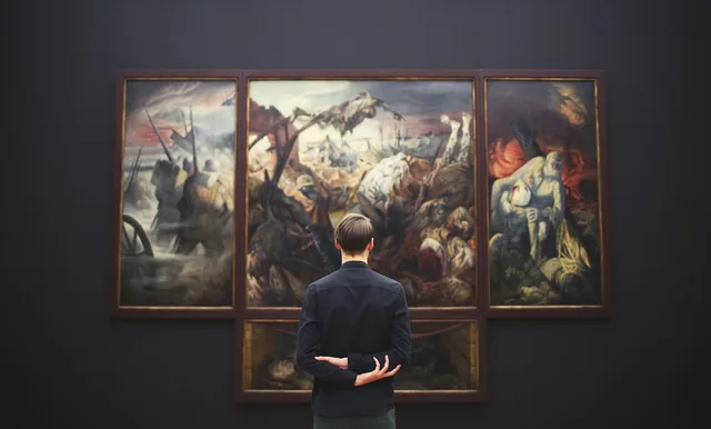 people, man, art, museum, paint, frame, wall, analyze, critic, interpret, gray art, gray wall, gray frame, gray painting, gray paint, museum, museum, museum, museum, museum, critic, critic. Cultural criticism evidence and context checklist